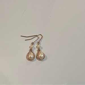 Elegant Vintage Jewelry Pearl Drop Earring Set